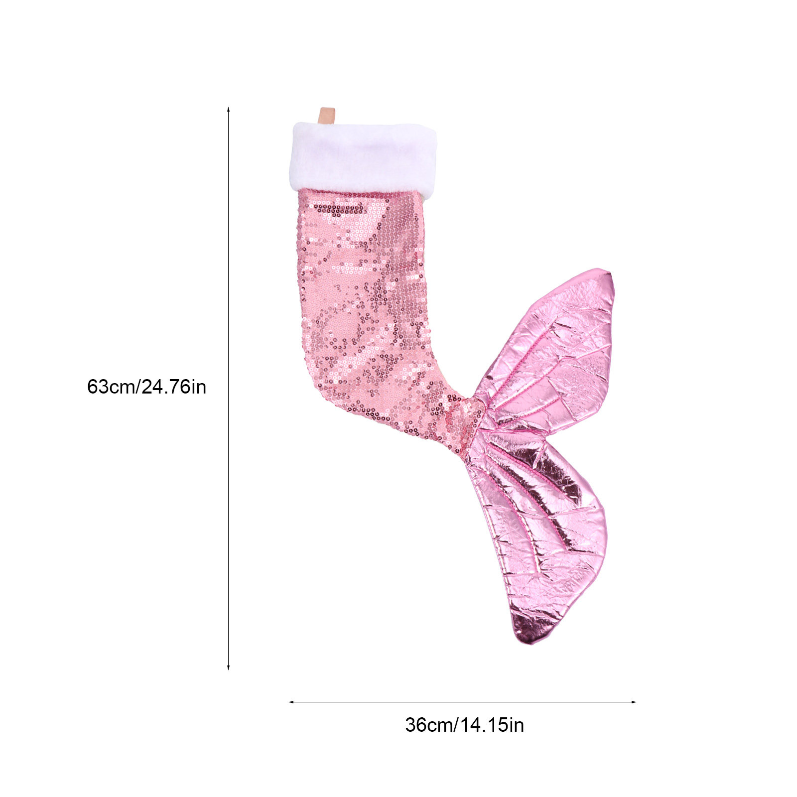 زينة عيد الميلاد على شكل ذيل ح - مراجعة Christmas Stocking Hanging وسعره