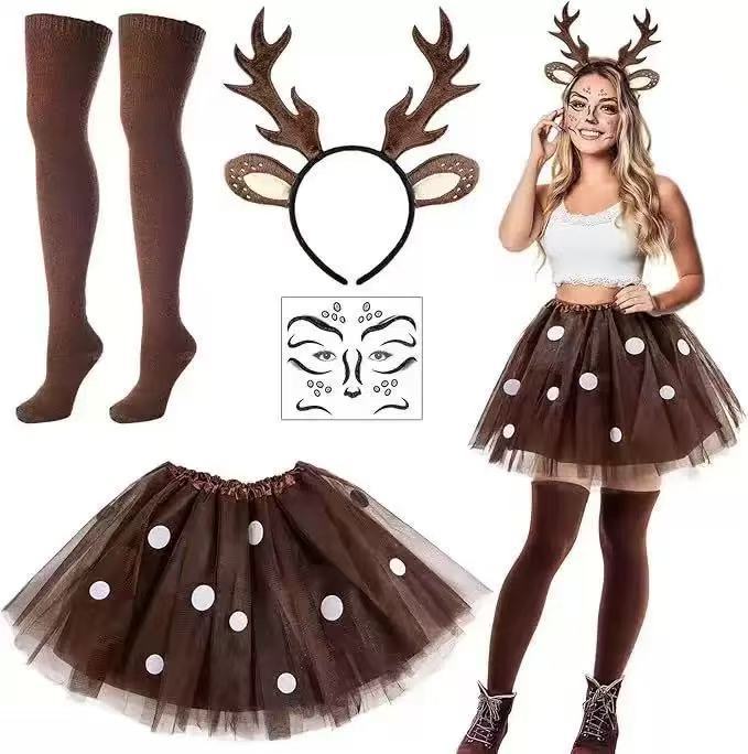 طقم زي الرنة: عصابة رأس بقرون  - مراجعة Reindeer Antlers Headband وسعره
