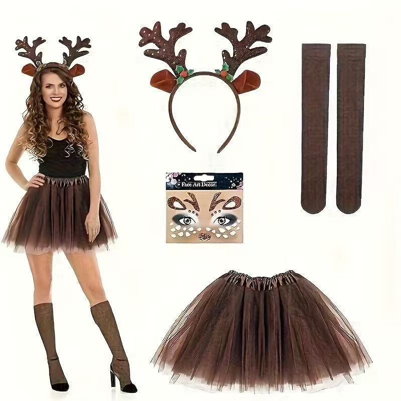 طقم زي الرنة: عصابة رأس بقرون  - مراجعة Reindeer Antlers Headband وسعره