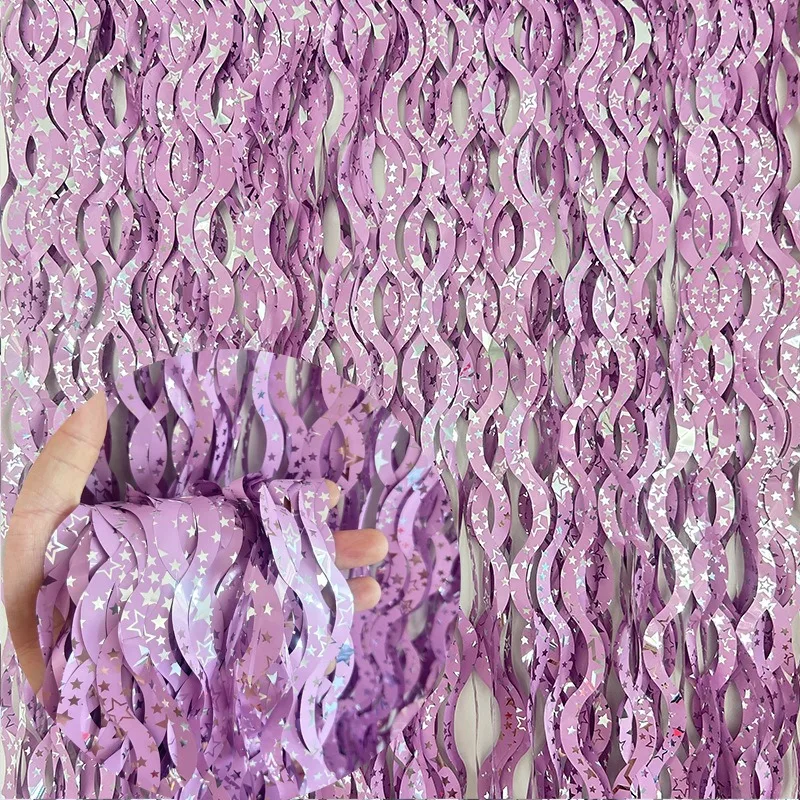 ستارة ملونة نجمة المطر ، حورية - مراجعة Tinsel Garland Decoration وسعره