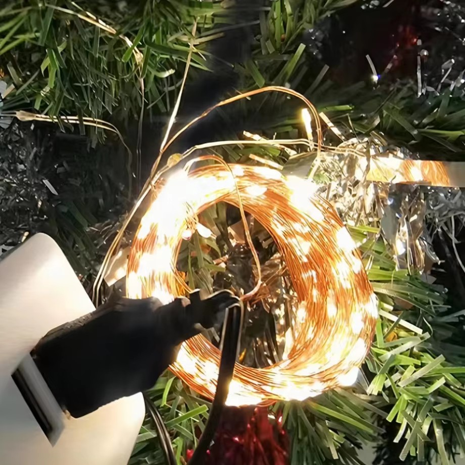 سلك نحاسي LED سلسلة عيد الميلا - مراجعة Led Fairy String Lights وسعره