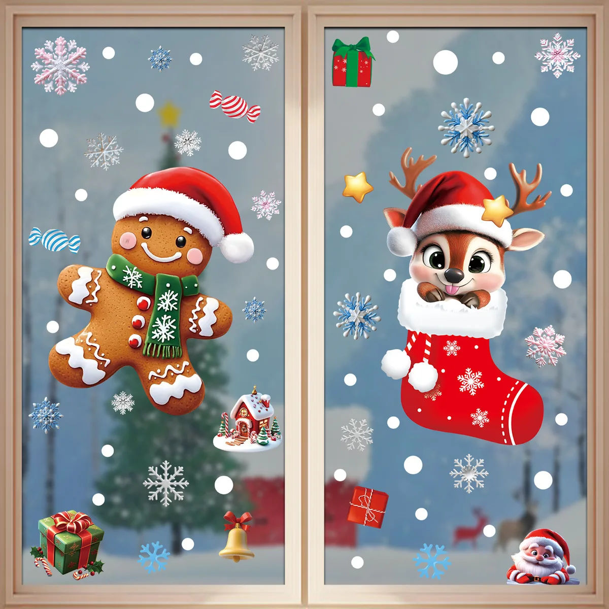 ملصقات نافذة ثابتة لعيد الميلا - مراجعة Snowflake Window Decal وسعره