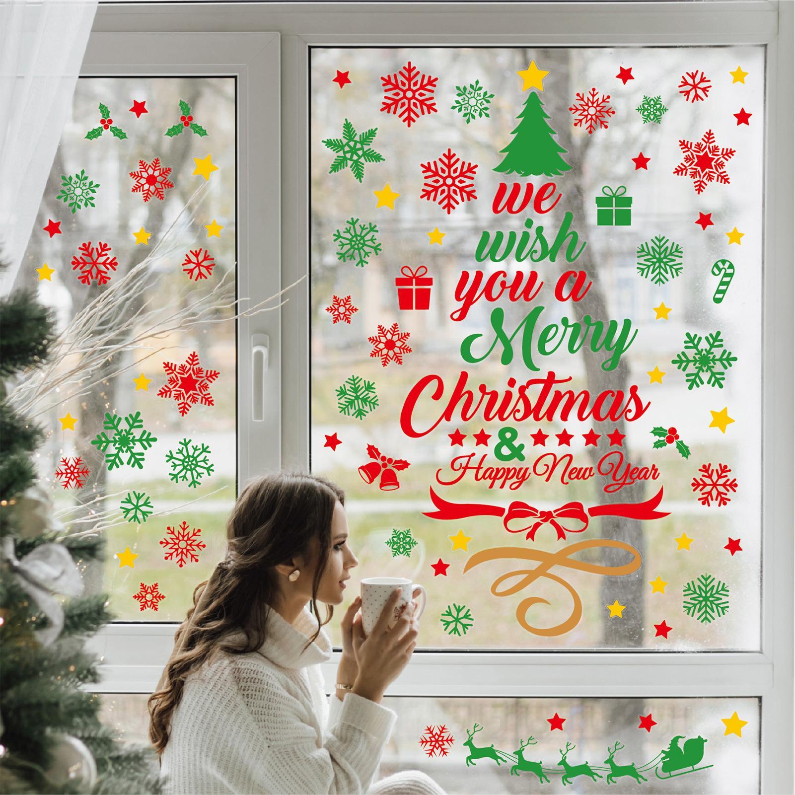 3 قطع من ملصقات حائط عيد الميل - مراجعة Snowflake Window Decal وسعره