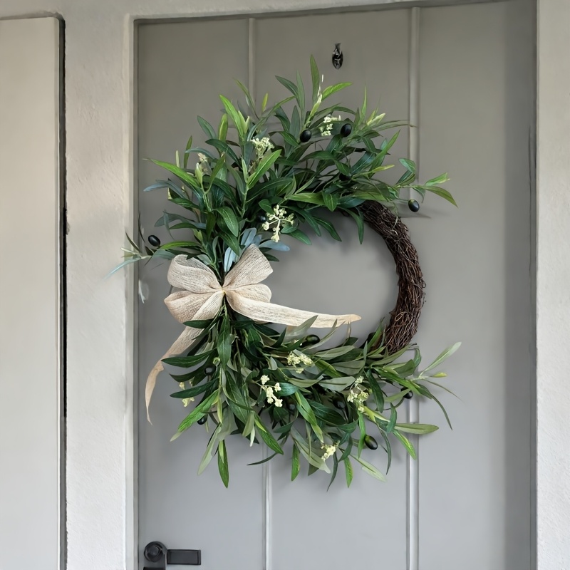 2025 إكليل الزيتون الاصطناعي ل - مراجعة Christmas Wreath Fake وسعره