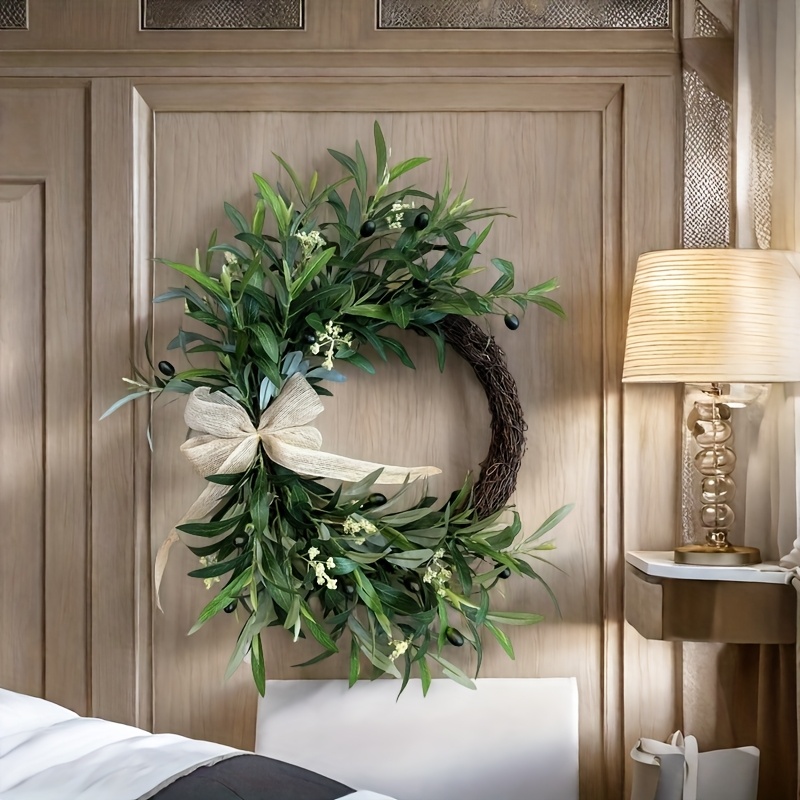 2025 إكليل الزيتون الاصطناعي ل - مراجعة Christmas Wreath Fake وسعره