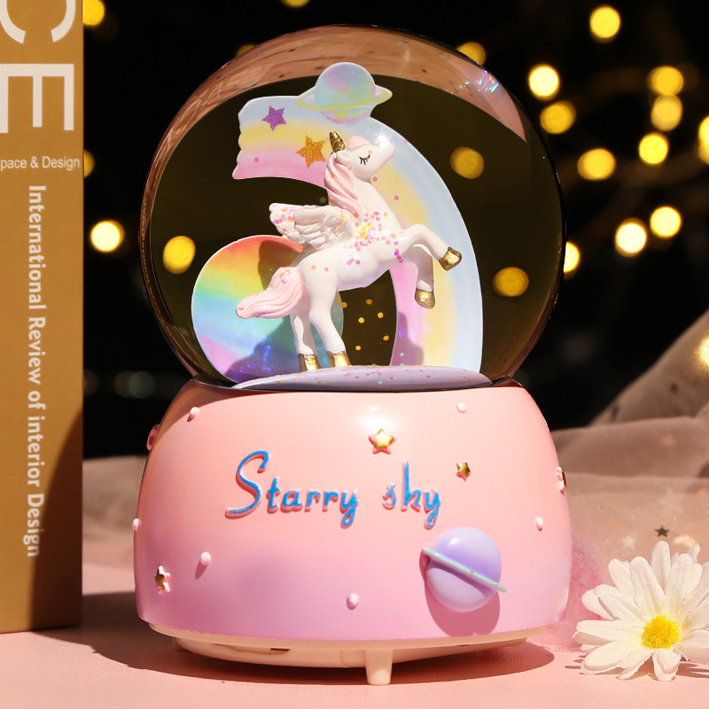 جديد كريستال الكرة صندوق تشغيل - مراجعة Snow Globe Musical وسعره